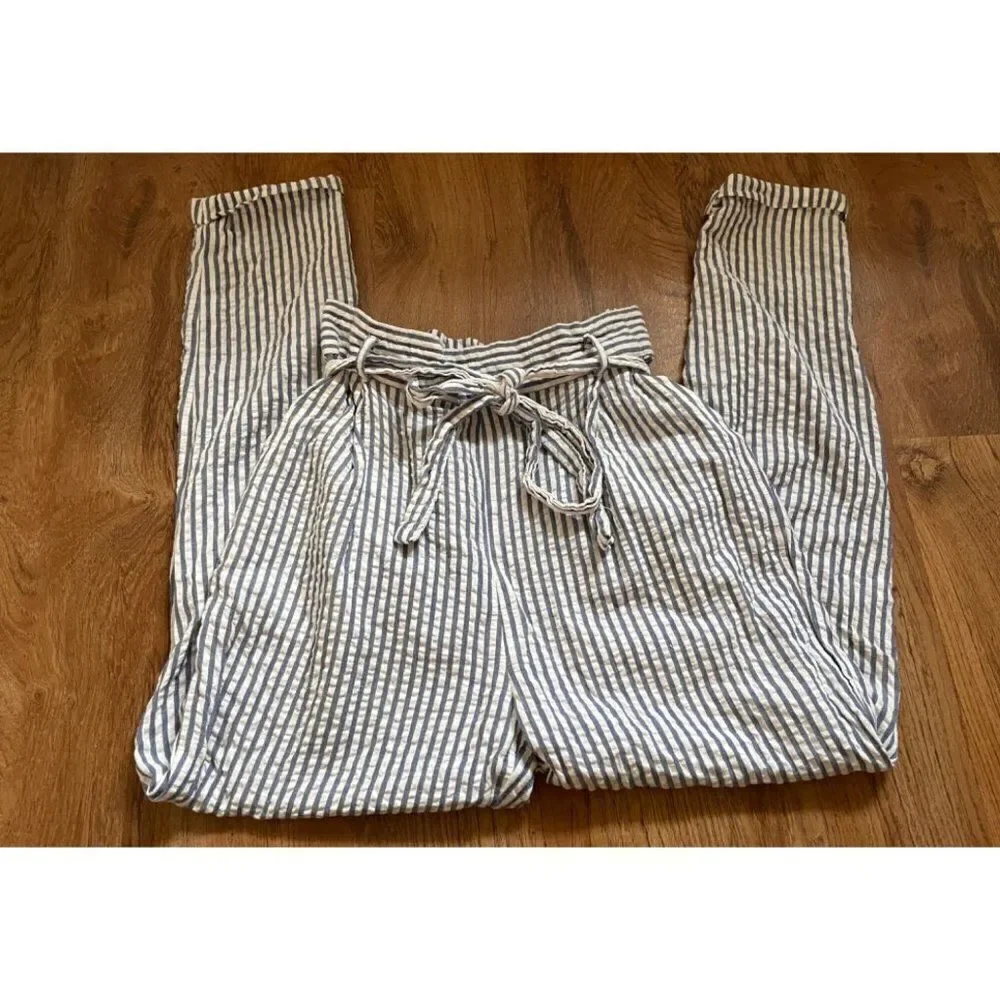Forever 21 pants with paper bag‎ waist & belt sz M